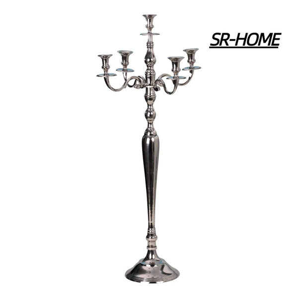 SRHOME 36'' H Metal Tabletop Candelabra Wayfair